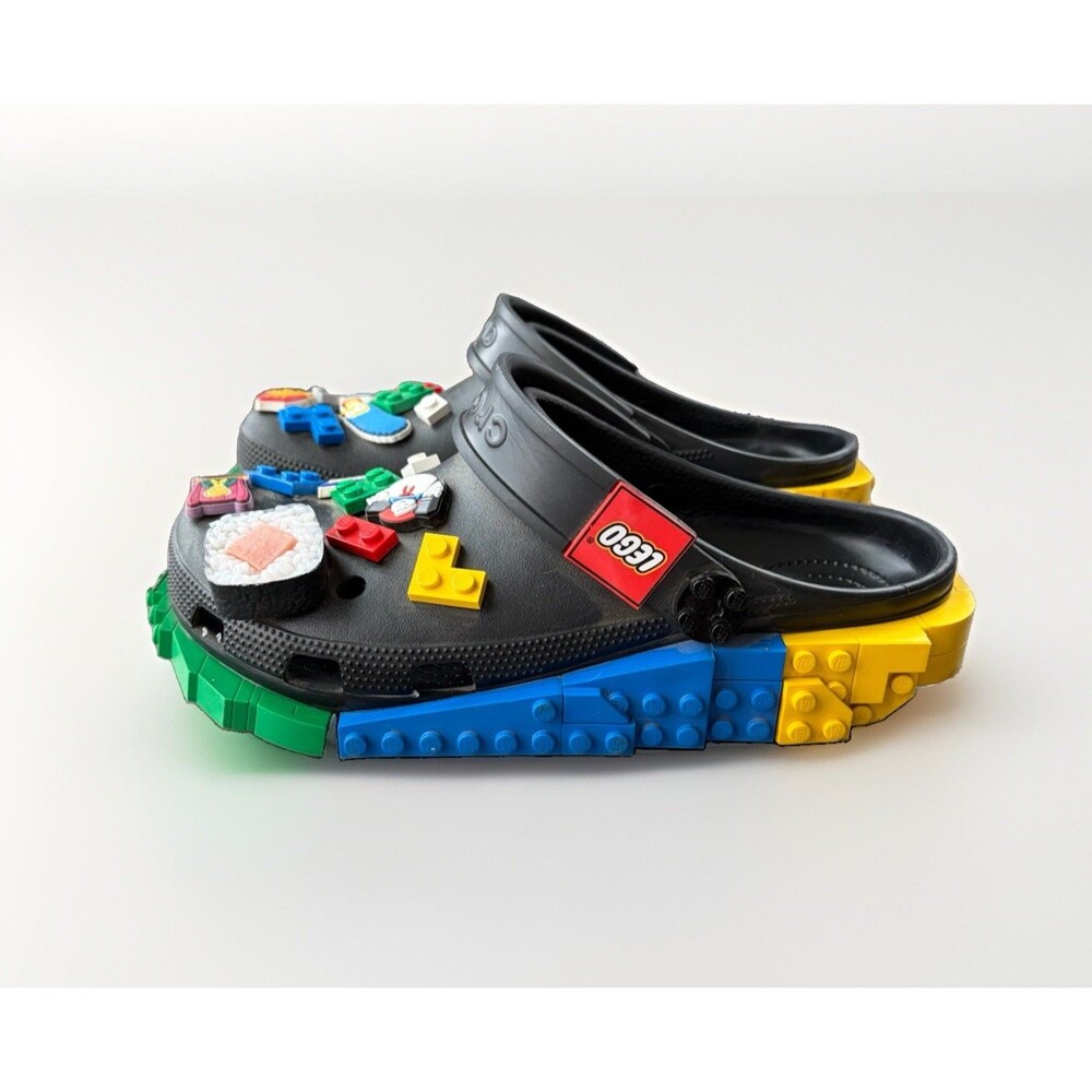 Crocs x LEGO Classic Clog Black Masterbrand Creativity Mens Size 10